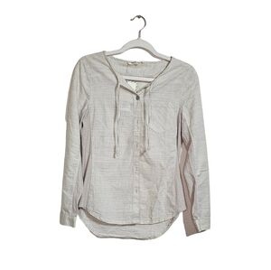 NWT Woolrich Women's outside air eco rich shirt regular fit beige size XS